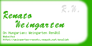 renato weingarten business card